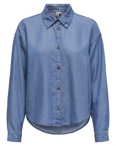Only - Charis Life Skjorte - Medium Blue Denim 